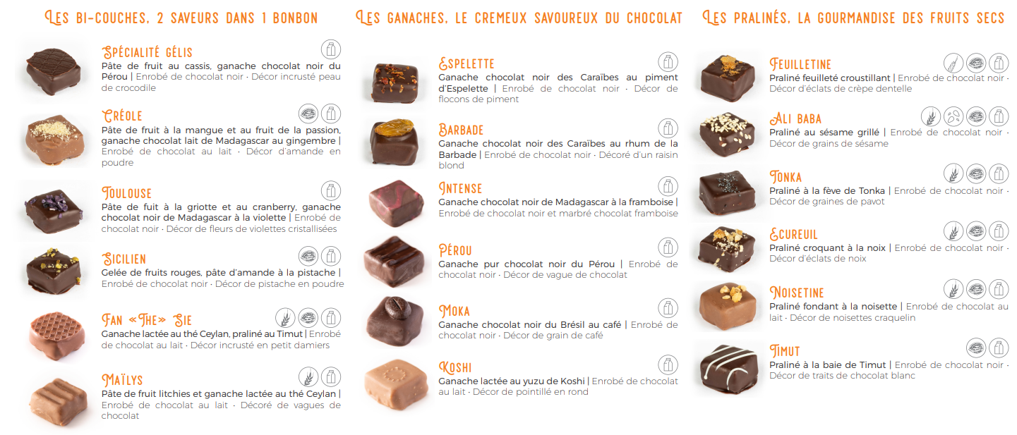 Catalogue chocolat page 1