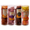 Coffret de 4 tubes: Meringues, Sablés, Guimauves, Tuiles