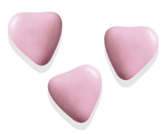 Dragée coeur chocolat