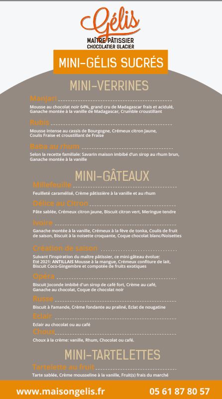 Carte Minis Gélis